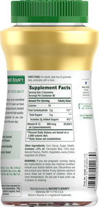 Nature's Bounty Vitamina B12 Gummies, 500 mcg, 160 Gomitas, Sabor Bayas Mixtas