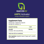 GlucodOX AMPK Activator – 60 Cápsulas – Suplemento Vegano con Guggul para el Metabolismo y la Longevidad