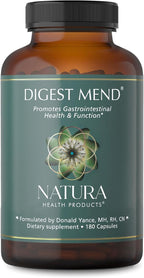 Nat Health Products Digest Mend - Apoyo Digestivo con DGL, Aloe Vera, Malvavisco y Manzanilla (180 Cápsulas)