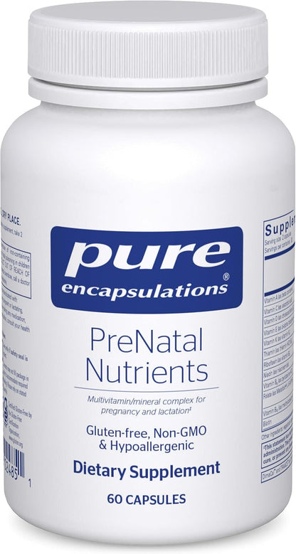 Pure Encapsulations PreNatal Nutrients - – Folato (Metafolin L-5-MTHF): Es la forma biológicamente activa del – Image 1