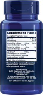 Life Extension Vitamina C 24 Horas Fórmula Liposomal Hydrogel - 60 Comprimidos