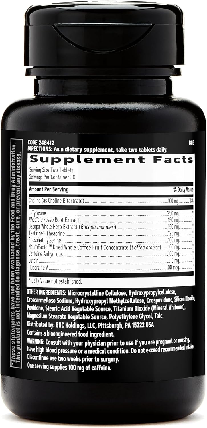 GNC AMP Amplified Focus, 60 Comprimidos