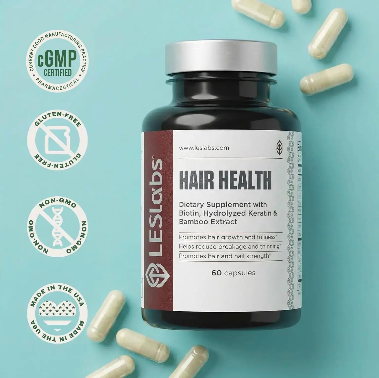 LES Labs Hair Health – 60 Cápsulas