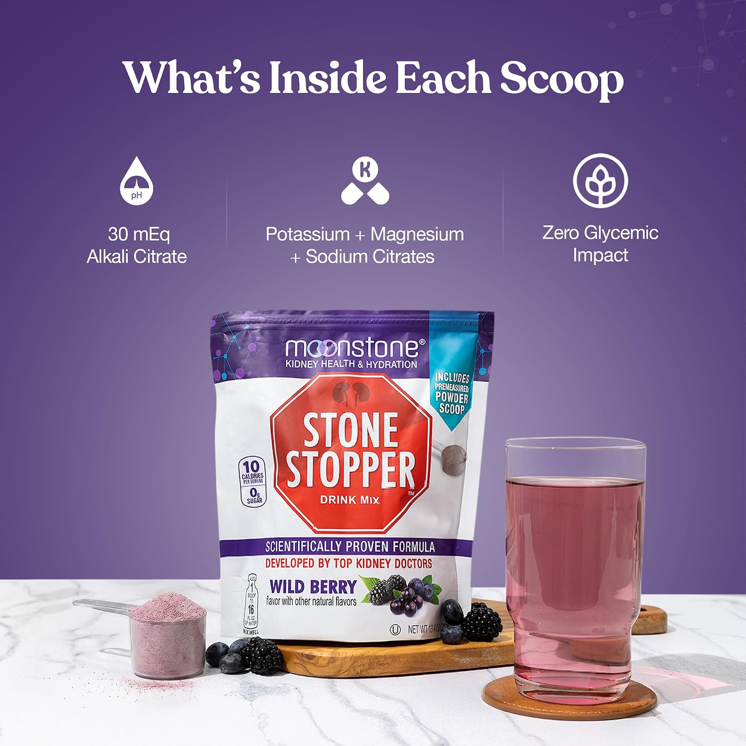 Stone Stopper Drink Mix, Wild Berry