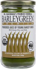 BARLEYGREEN Dr. Hagiwara's Original Premium con Algas Kelp - Polvo de Jugo de Césped de Cebada Orgánico, 240g