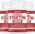 Uarcool Suplemento de Fisetina 2000mg, 3 Botellas (180 Cápsulas)
