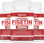 Uarcool Suplemento de Fisetina 2000mg, 3 Botellas (180 Cápsulas)
