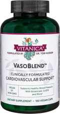 Vitanica VasoBlend, Apoyo Cardiovascular, Vegano, 180 Cápsulas