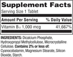Spring Valley Vitamina B12 1000 mcg Liberación Prolongada - 60 Comprimidos