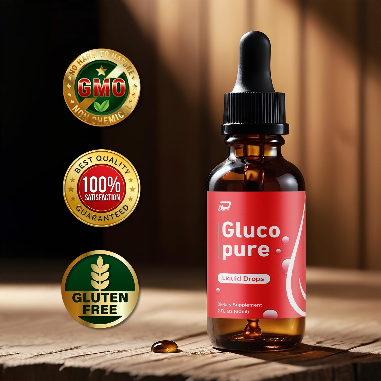 Gluco Pure Drops - Fórmula Saludable - Complemento Alimenticio en Gotas - Extra Fuerza (2 Envases - Suministro de 2 Meses)