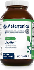 Metagenics Lipo-Gen - Suplemento lipotrópico para el hígado y la vesícula biliar - 270 comprimidos