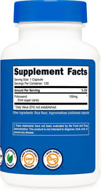Nutricost Policosanol 100mg - 120 Cápsulas - Sin Gluten, No GMO, Vegetariano