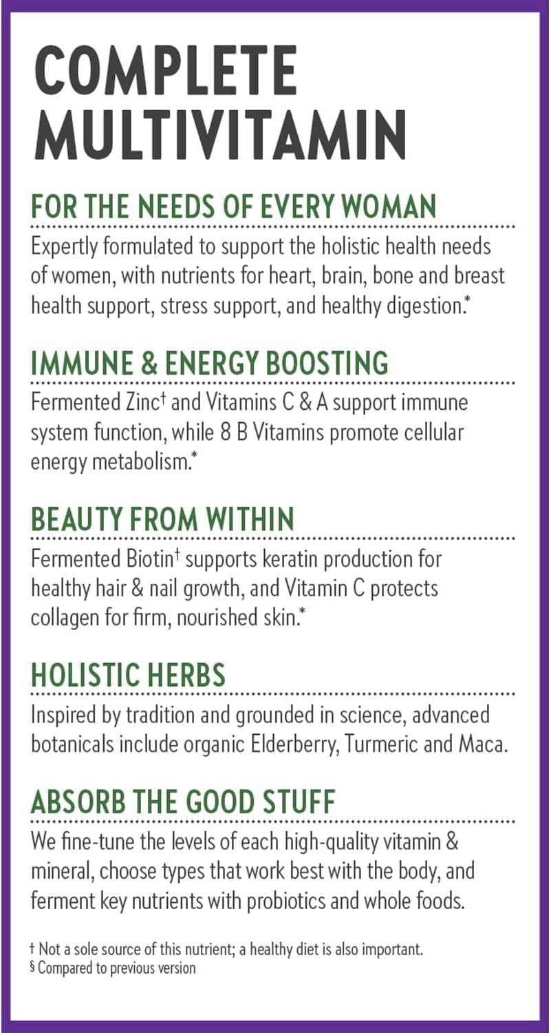 New Chapter One Daily Multivitamínico para cada mujer - 72 Comprimidos