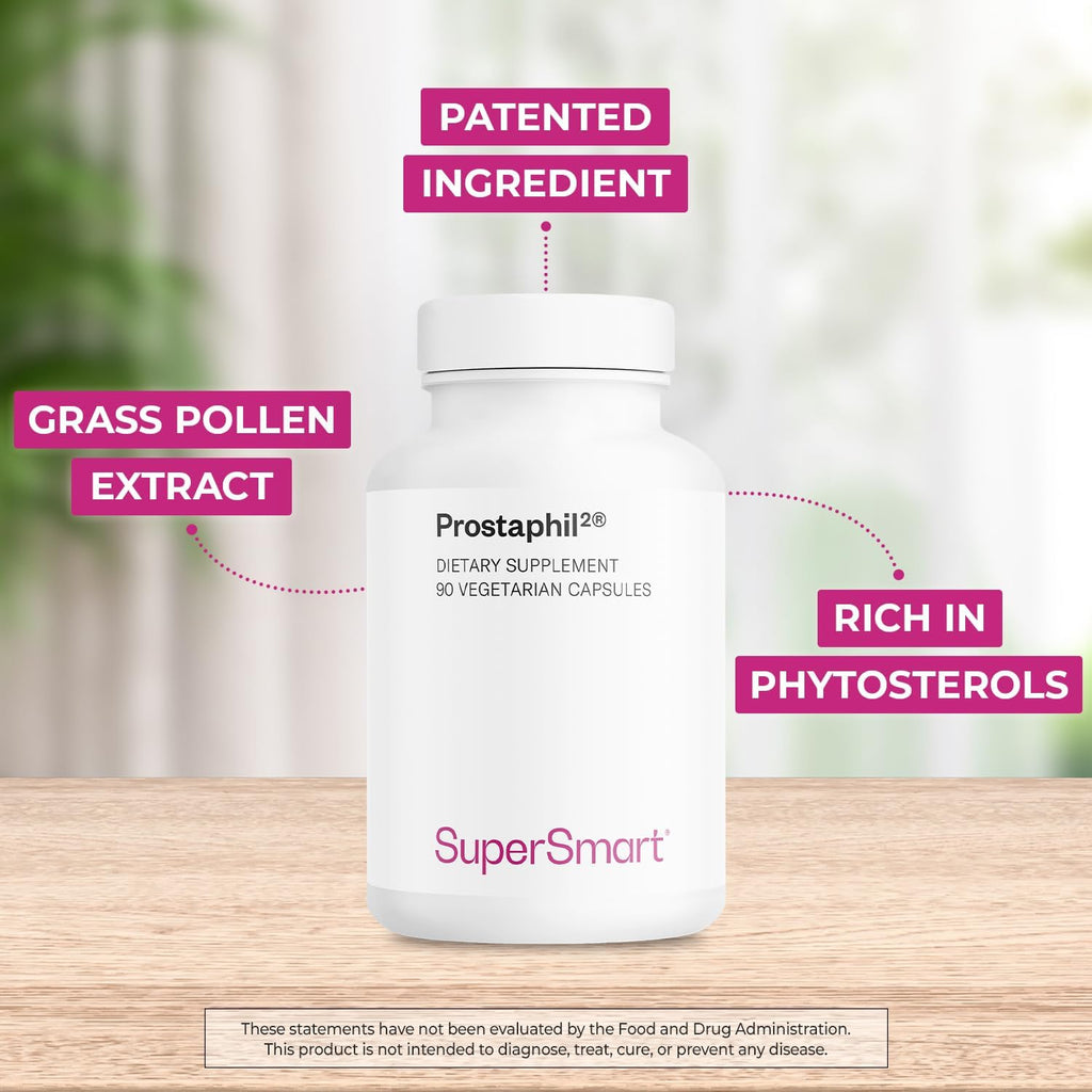 Supersmart Prostaphil2 - Grass Pollen Extract (900 mg/day) - 90 Vegetarian Capsules