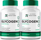 Restore Glycogen Control Cápsulas - Fórmula Natural Máxima Potencia (2 Pack)