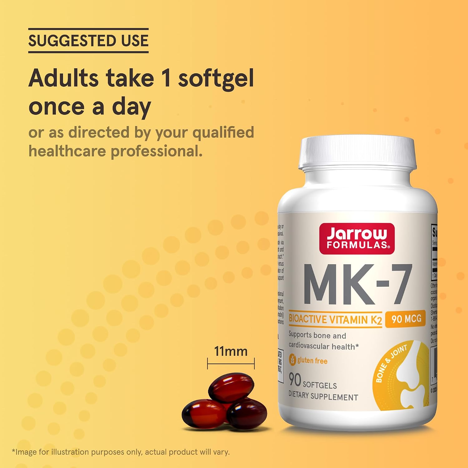 Jarrow Formulas MK-7 90 mcg, 90 Softgels - Vitamina K2 (Menaquinona-7)