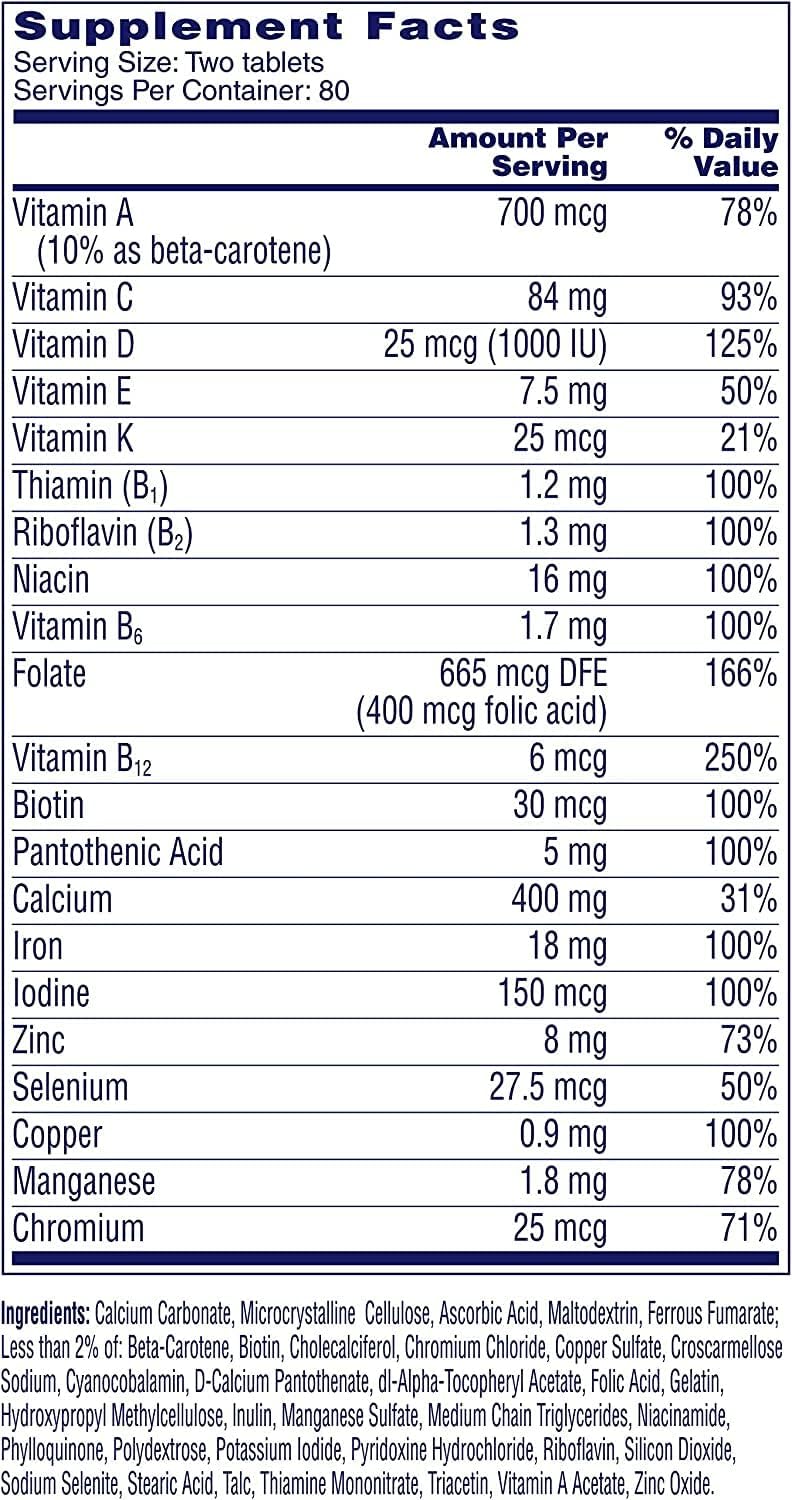 One A Day Multivitamínico Petites para Mujeres, 160 Comprimidos