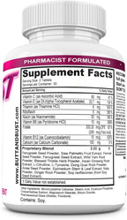 Pastillas para Glúteos y Busto - 60 Comprimidos (Doble Potencia, 2640 mg) - Extremely Naturals