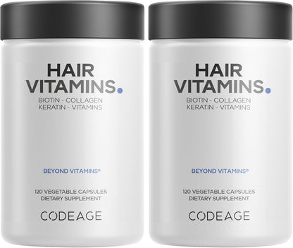 Codeage Hair Vitamins: Biotina 10000 mcg – Biotina: contribuye al mantenimiento del cabello, la piel y las – Image 10
