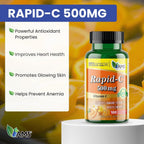 America Medic & Science Rapid-C 500mg de Vitamina C (3 Paquetes de 100 Comprimidos)