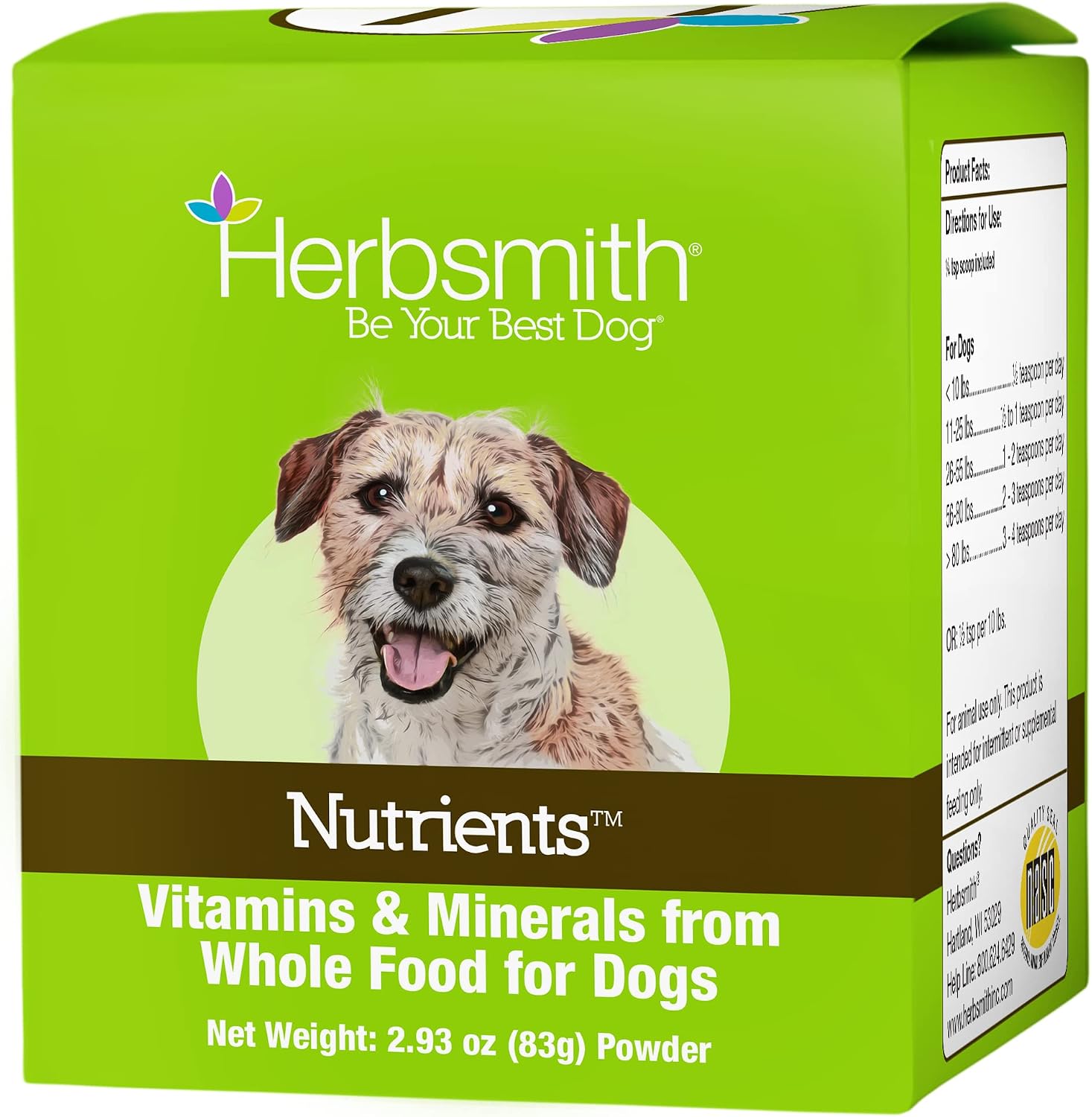 Herbsmith Nutrients Superfood Multivitamin for Dogs – 184 g