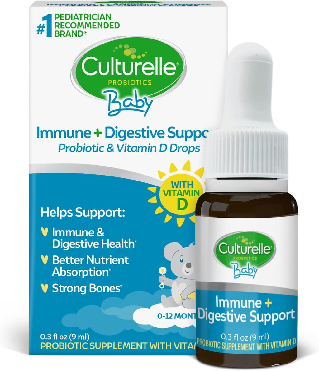 Culturelle Baby Probióticos + Vitamina D Gotas, 30 días, 9 ml