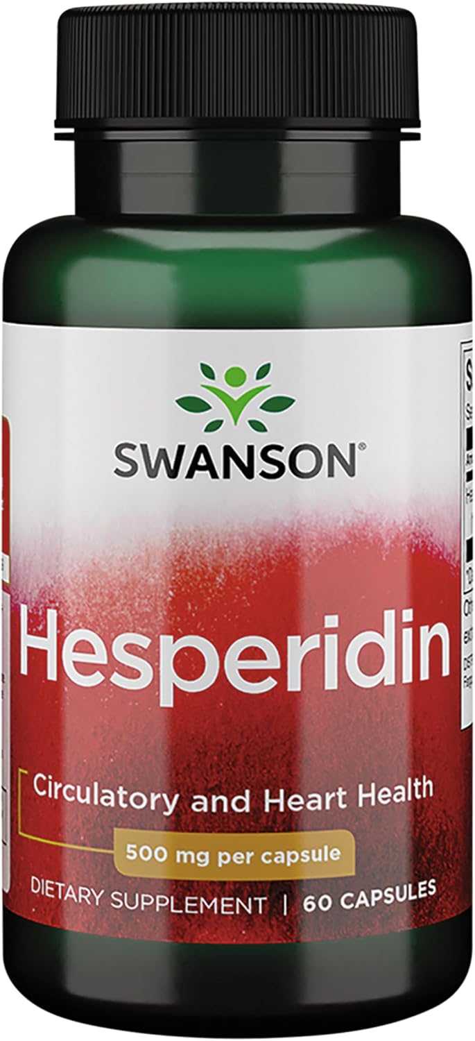 Swanson Hesperidina - Apoyo Cardiovascular y Antioxidante - 60 Cápsulas