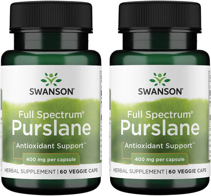 Swanson Full Spectrum Purslane 400 mg - 60 Cápsulas Veganas – Image 6