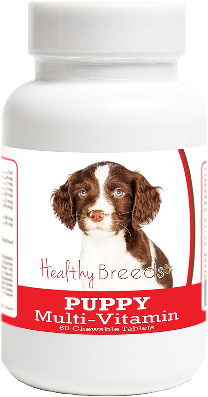 Healthy Breeds English Springer Spaniel Puppy Dog Multivitamin Tablet 60 Count – Image 1