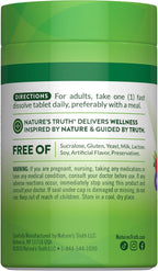 Nature's Truth Vitamina B12 5000 mcg Metilcobalamina - 60 Tabletas de Disolución Rápida Sabor Bayas - Vegano, Sin Gluten