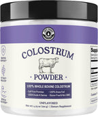 Polvo de Calostro Bovino – Origen EE.UU., para Inmunidad, Salud Intestinal y Recuperación Muscular – Sin Aditivos, de Pastoreo, No OGM