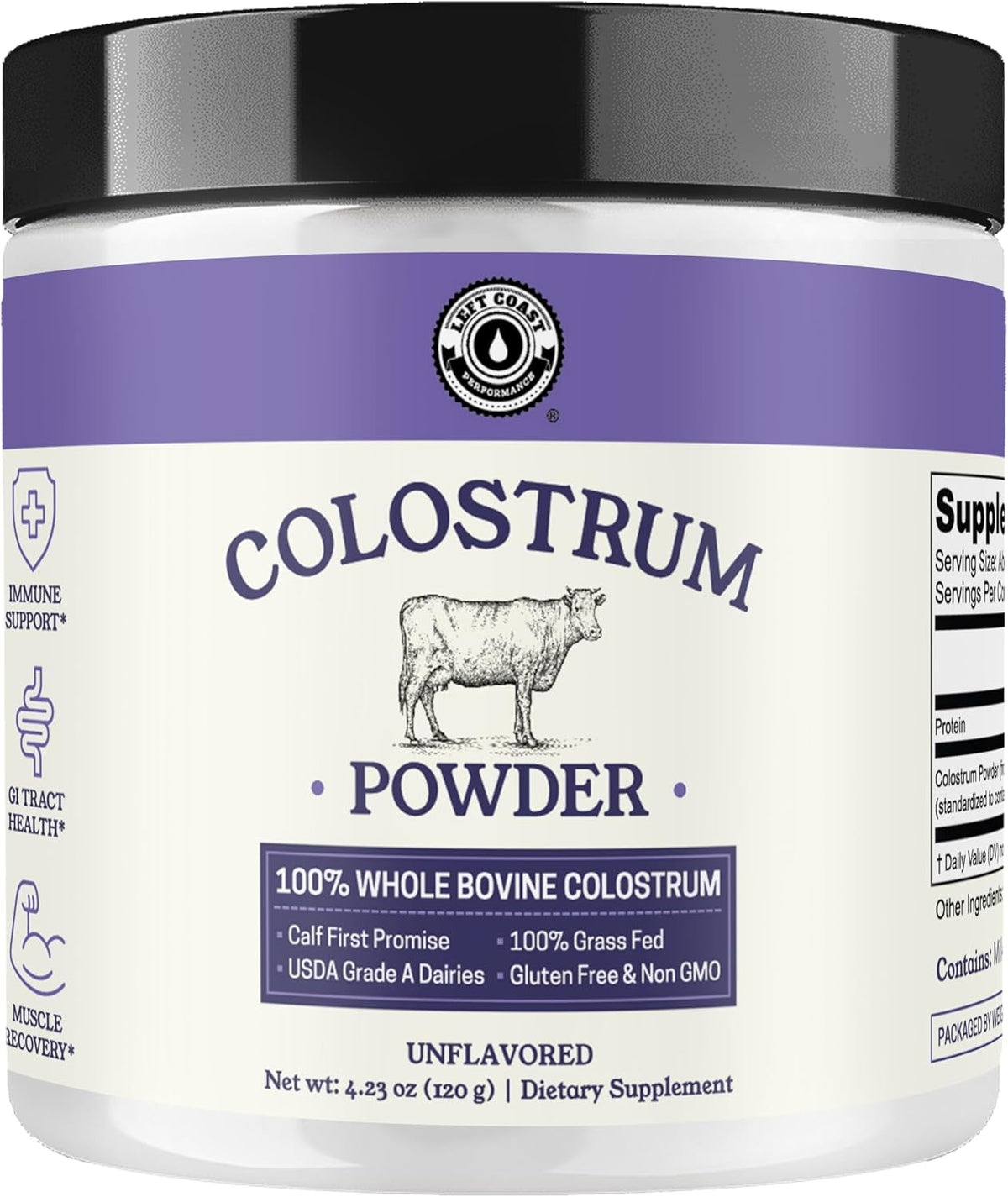 Polvo de Calostro Bovino – Origen EE.UU., para Inmunidad, Salud Intestinal y Recuperación Muscular – Sin Aditivos, de – Image 1