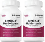 Fairhaven Health FertilAid para Mujer – Vitaminas Prenatales y Suplemento de Fertilidad con Vitex y Folato – Apoya la Regularidad del Ciclo y la Ovulación* – 90 Cápsulas