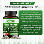 Long Pepper (Pimienta Larga) 60 Cápsulas Veganas – Suplemento Natural con Piperlongumina (500 mg)