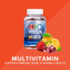 Focus Multivitamin Gummies - 90 Gominolas, 45 Días