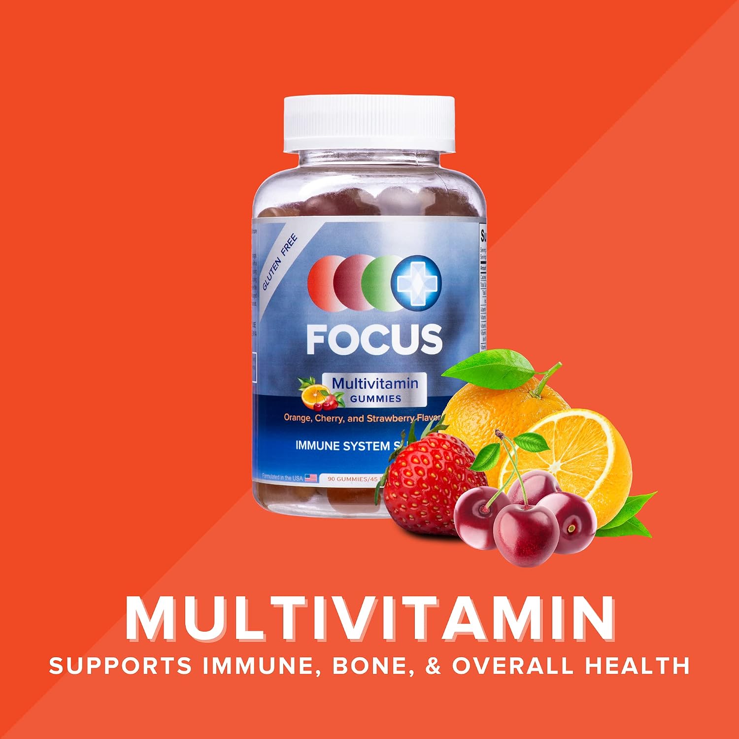 Focus Multivitamin Gummies - 90 Gominolas, 45 Días