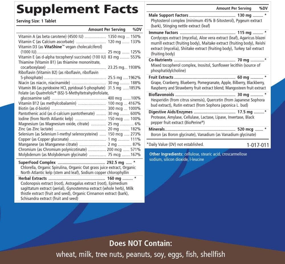 One N Only Multivitamin for Men – 90 comprimidos