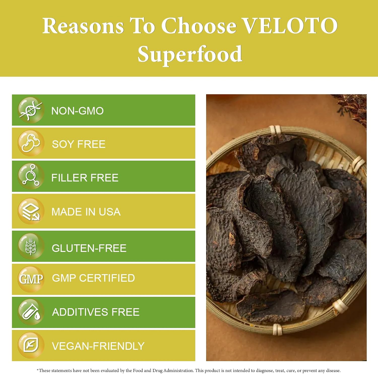 VELOTO Extracto Orgánico de He Shou Wu en Polvo 50:1 – Suplemento Herbal Puro de Fo-Ti, Sin Rellenos, Vegano, Tradicionalmente Usado para Cabello, Vitalidad y Antioxidante (170g)