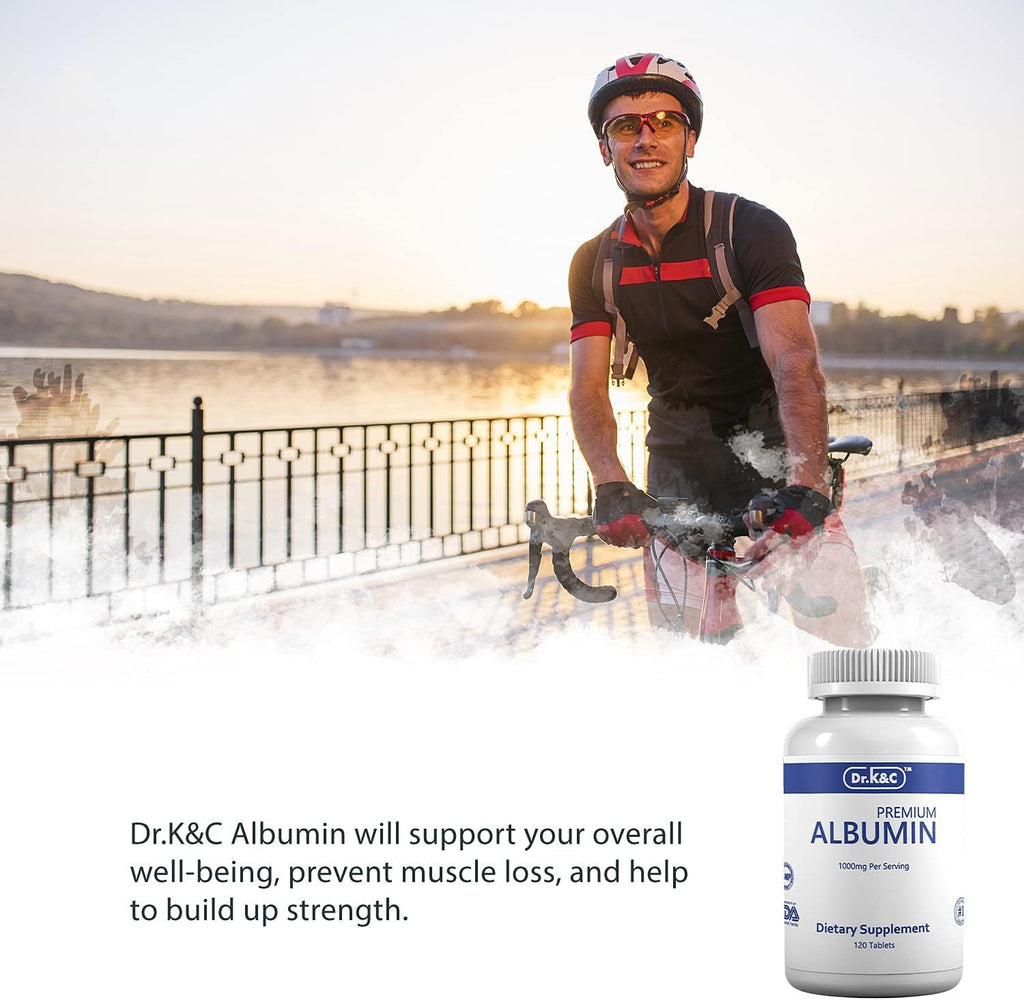 Dr.K&C Premium Albúmina Proteína 1000mg, 120 Comprimidos