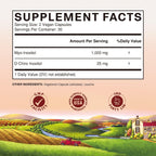 Vitalitown Inositol para Mujeres, Myo-Inositol y D-Chiro Inositol, Ratio 40:1, Apoyo Hormonal y Ovárico, Vitamina B8, Vegano, 60 Cápsulas, Sin Gluten