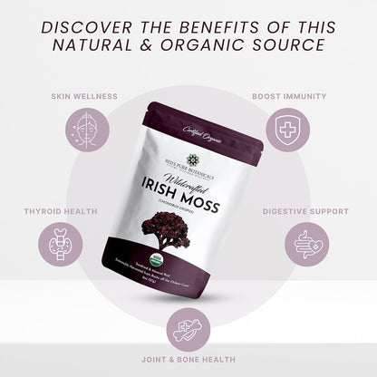 Red's Pure Botanicals Irish Sea Moss – Zinc: El zinc contribuye al funcionamiento normal del sistema inmunitario y – Image 3