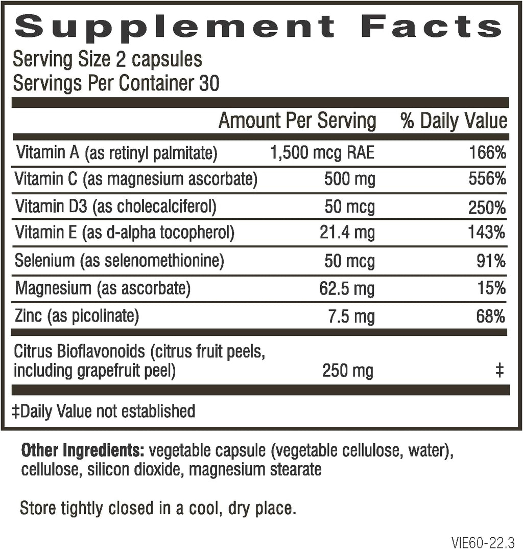 Doctor Wilson's Immune Essentials Apoyo Inmunitario Diario 60 Cápsulas