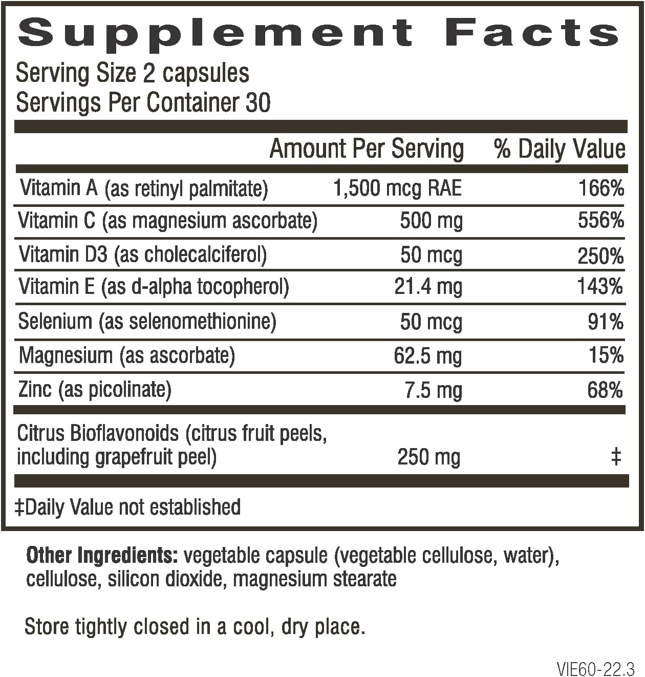 Immune Essentials de Dr. Wilson - Apoyo Inmunitario, 60 Cápsulas