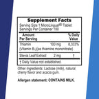 Superior Source B-1 100 mg - Complemento de Vitamina B1 (Tiamina) - 100 Comprimidos Sublinguales