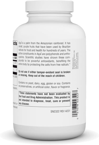 Source Naturals Extracto de Acai, Superantioxidante de Brasil* - 500 mg - 240 Cápsulas Vegetarianas – Image 3