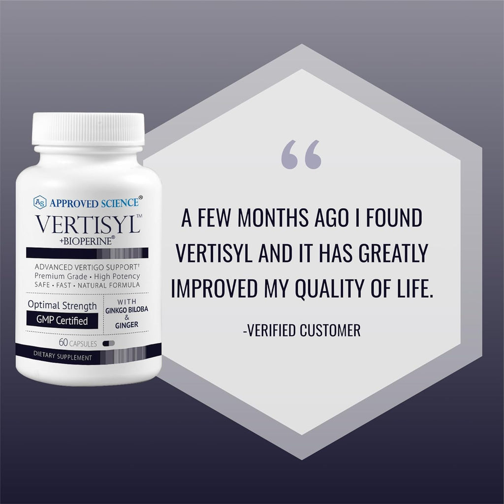 Approved Science VertiSyl - Ginkgo Biloba, Jengibre, Vitamina D3, BioPerine - 60 Cápsulas