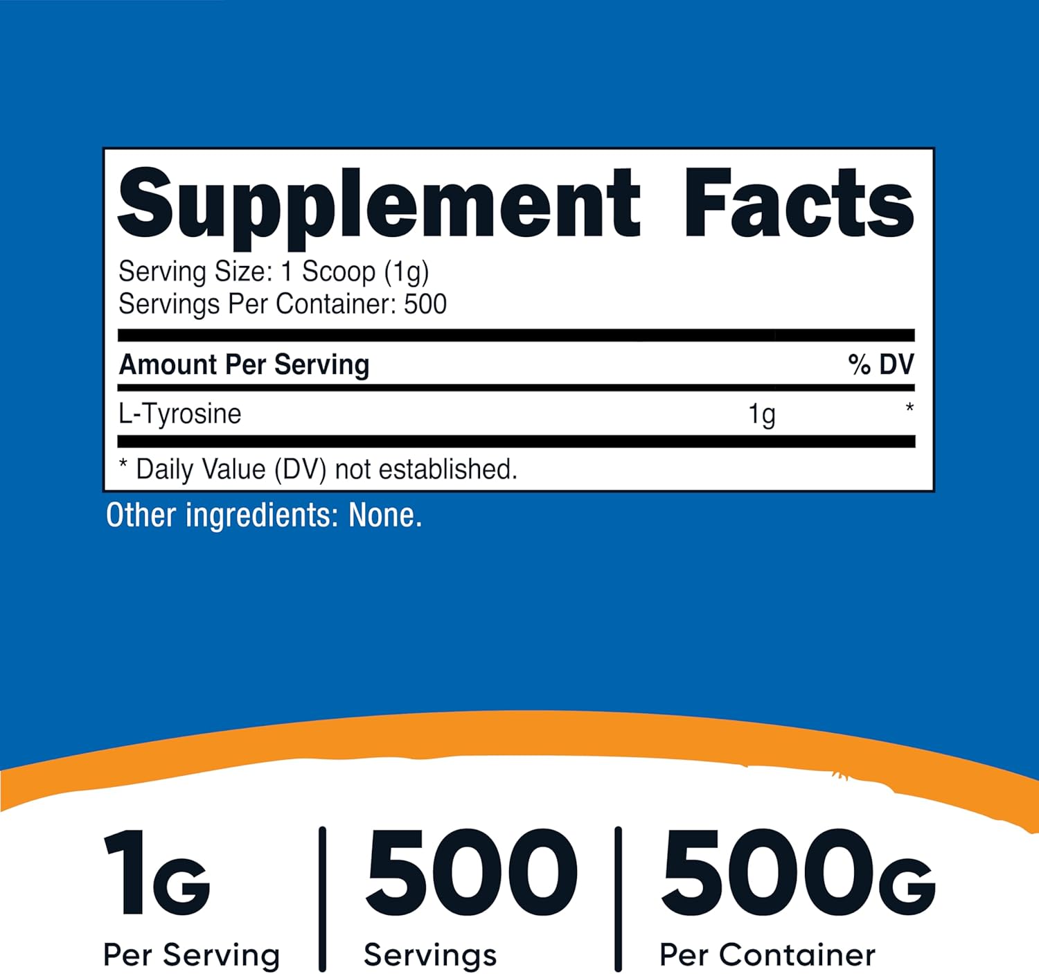 Nutricost L-Tyrosine en Polvo (500g)