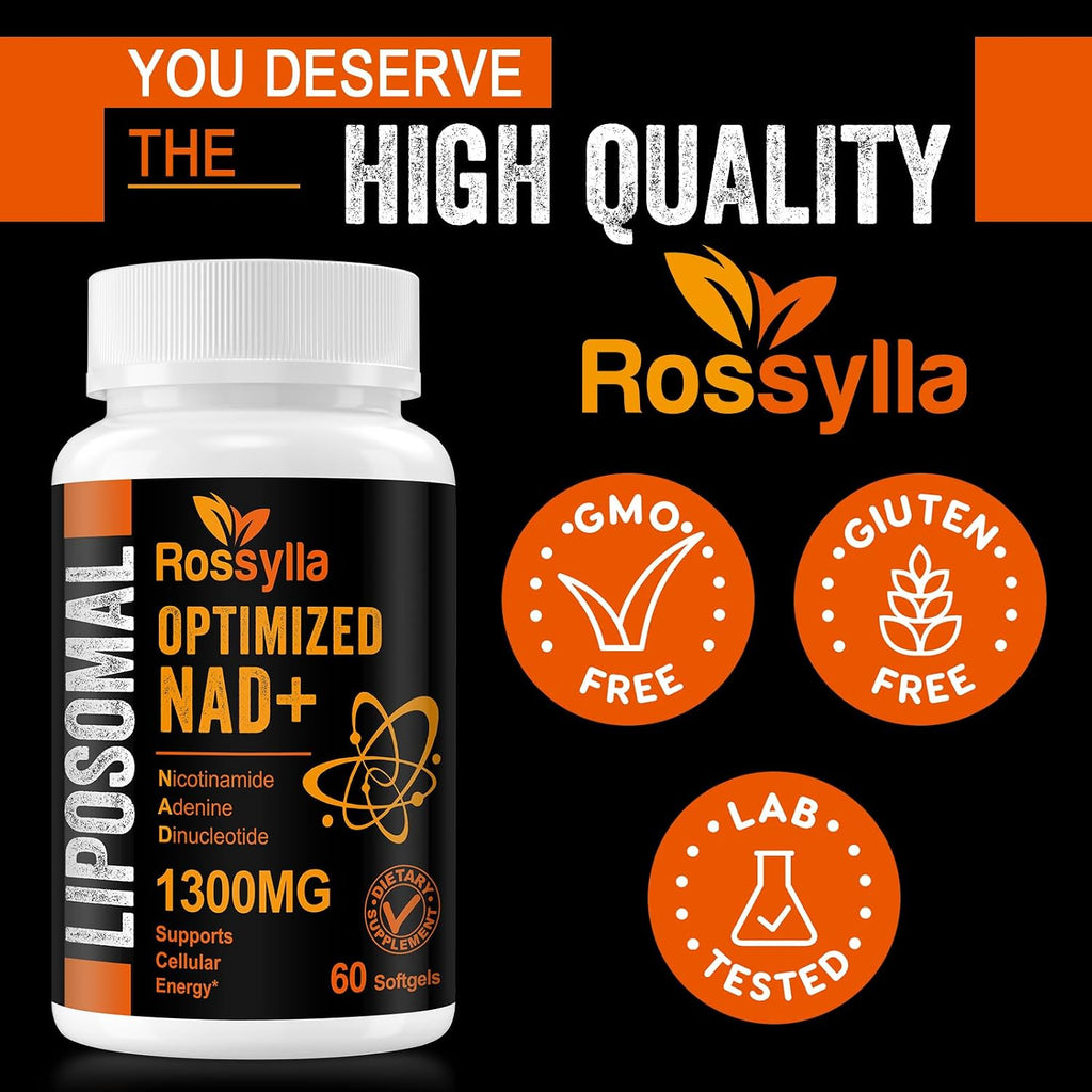 Rossylla NAD+ Liposomal 1300 mg – 60 Cápsulas