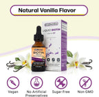 SBR Nutrition Gotas Líquidas de Biotina, 5000mcg por Dosis (60 Dosis) 30ml - Vainilla
