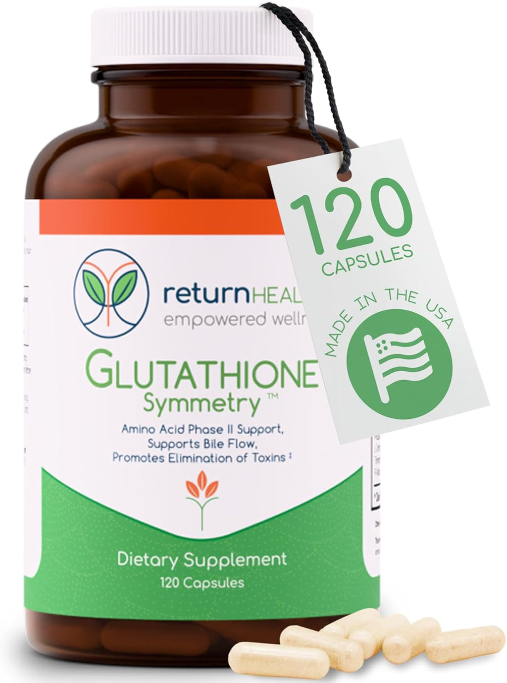 Glutathione Symmetry | S-Acetil Glutatión | Antioxidante y Detoxificación | 120 cápsulas